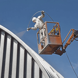 thermal insulation by spraying