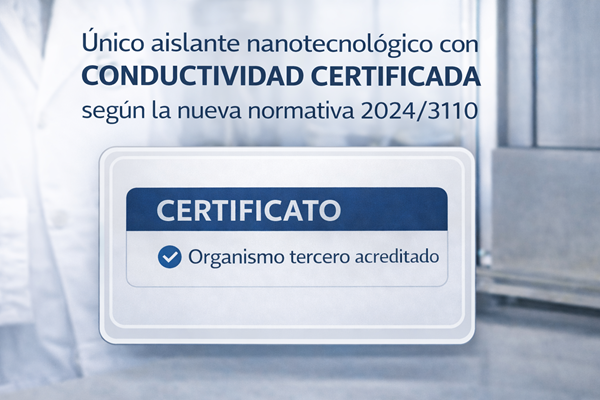 Certificación del aislamiento térmico de terrazas por entidad independiente acreditada