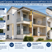 Cappotto termico sottile Manti Ceramic applicato all’intero involucro dell’edifici